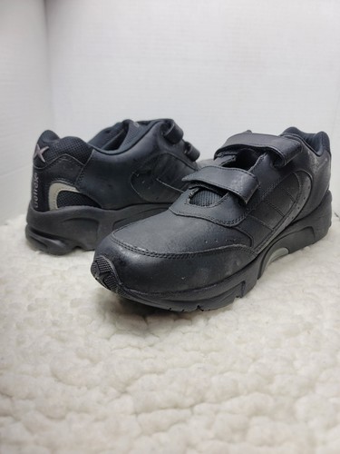 Zapatos para caminar de cuero para hombre Apex V950M talla 14 negros dobles rayas cómodos - Imagen 5 de 10