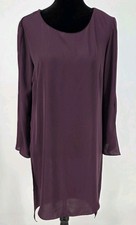 Amanda Uprichard Plum Purple Dress Small High Lo Hem Lined