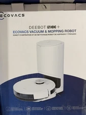 EcoVacs DEEBOT NEO+ Vacuum and Mop Robot in White Auto-Empty Station Open boxed