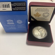 2015 $20 Fine Silver Coin Unesco At home And Abroad Wood Buffalo National Park