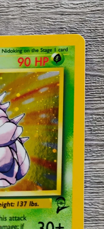 Nidoking 11/130 Holo Rare - Pokemon TCG Base Set 2 WOTC  - Image 4 of 4