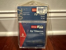 Iomega Zip Disk 750MB Cartridge 3-Pack PC Or Mac - Brand New Sealed