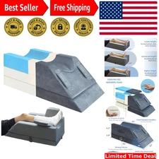 Versatile Leg Elevation Pillow with 3 Handles & Insert Pad, Ideal for Recovery