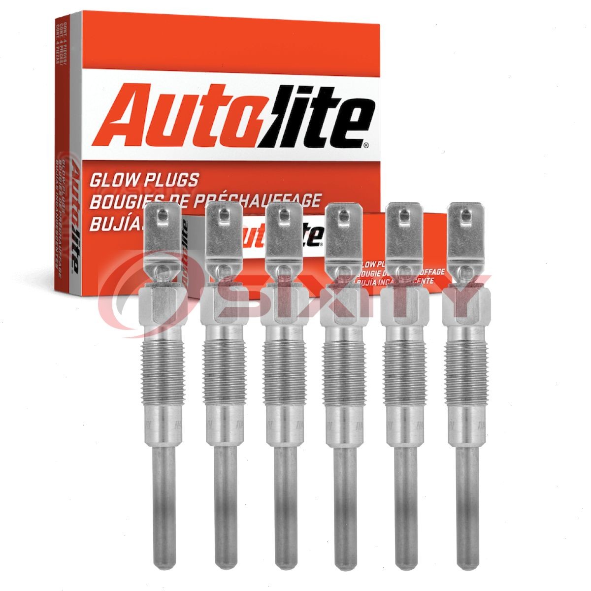 6 pc Autolite 1107 Diesel Glow Plugs for ZD-1 8G 180 Ignition Cylinder js