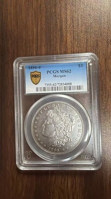 1896-O New Orleans Mint Morgan Coin PCGS62 Graded Specimen Certified