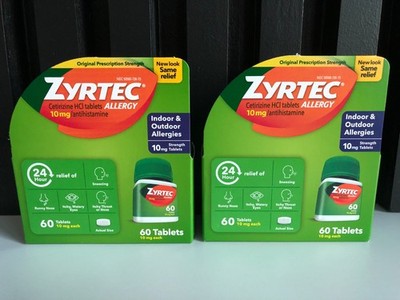 Zyrtec 10mg Allergy Tablets - 120 Count Exp 2028  Brand new