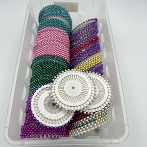 Pearl Head Push Pins HUGE Estate Lot Over 6,400! Perfect For Crafts & Hemming