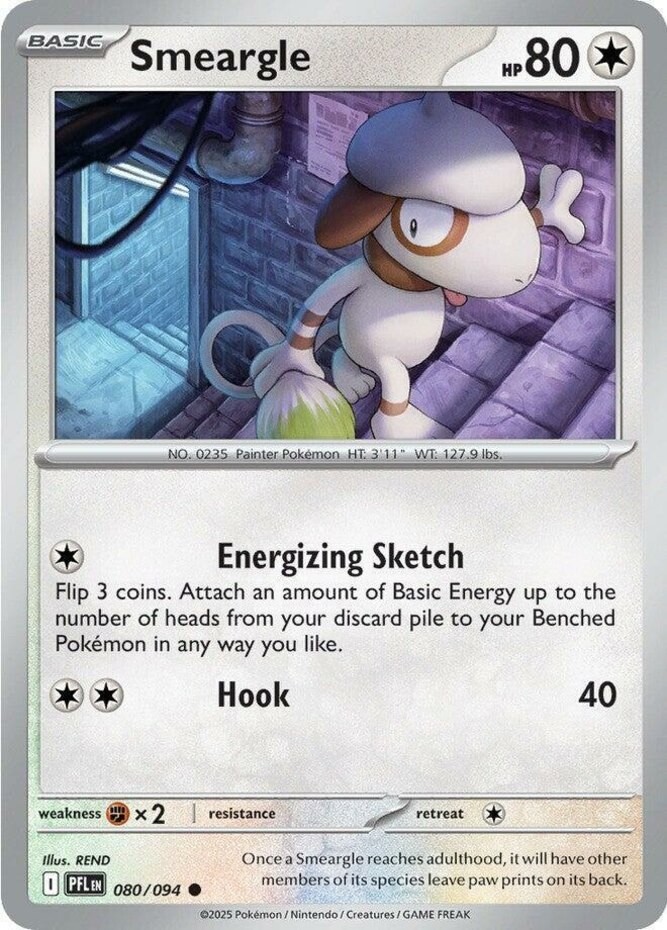 Pokemon Smeargle - 080/094 - Common NM-Mint Phantasmal Flames