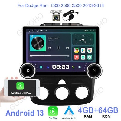 Car Stereo Radio for Dodge RAM 1500 2500 3500 2013-2018 CarPlay Head Unit GPS