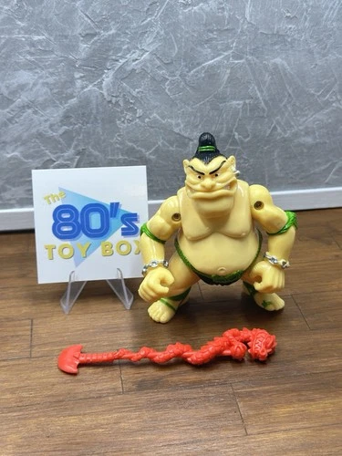 TMNT Tattoo Sumo Wrestler Figure Vintage Ninja Turtles Playmates 100% Complete