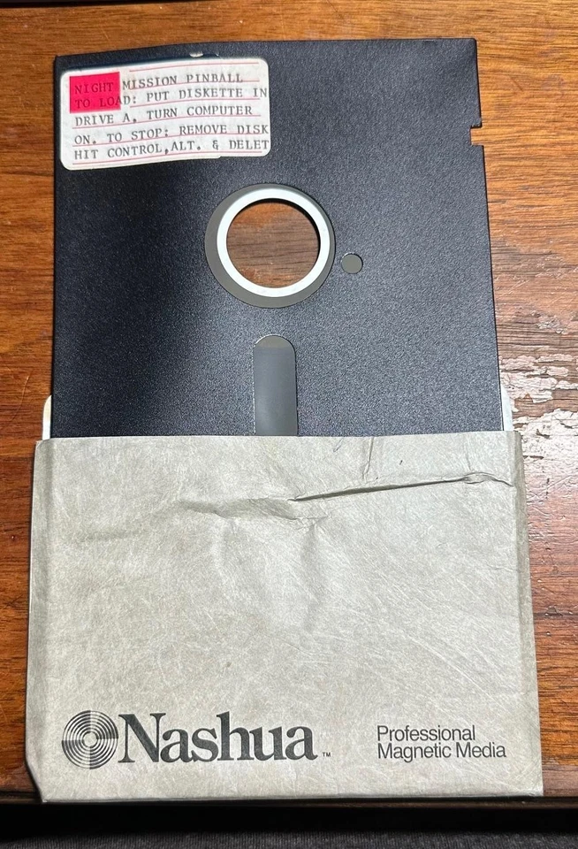 Night Mission Pinball & Lode Runner Software 1982 Floppy - IBM PC PC/XT PCjr - Image 3 of 3