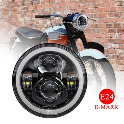 7 Zoll LED Scheinwerfer mit Hi/Low Beam E-Geprüft für Triumph Bonneville 650 750