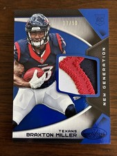 2016 Certified Braxton Miller RC New Generation Patch Blue #’d 17/50