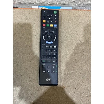 One for All URC 11-1912 R01 Universal Fernbedienung schwarz kabellos für Sony TV