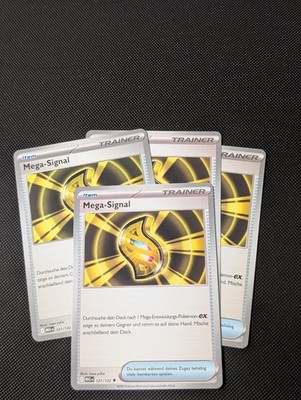Mega-Signal 121/132 Trainer Mega Entwicklung Pokemon Karte Deutsch Near Mint /4x