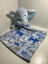 LITTLE BEGINNINGS Blue Elephant Lovey Plush Security Blanket NWT