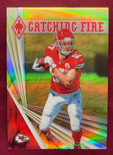 2019 Phoenix Football Travis Kelce Catching Fire Yellow Refractor 07/75