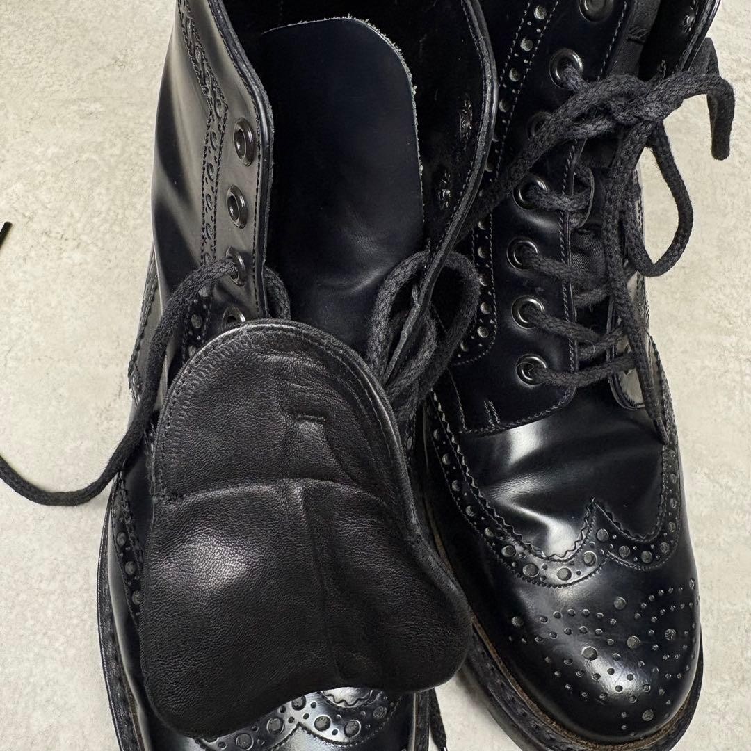 PRADA Commando Sole Boots, Leather, Black, Unisex, US7.5, From Japan, y9746 thumbnail 10