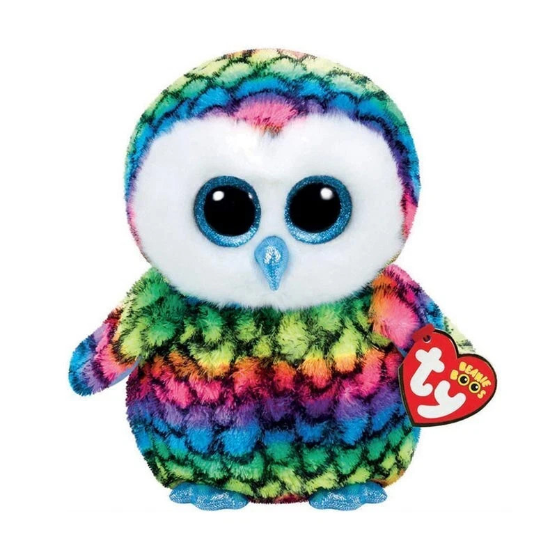 TY Beanie Boo Aria Owl Medium 36406 Claire's Exclusive 36404 9"" TALL ****NEW