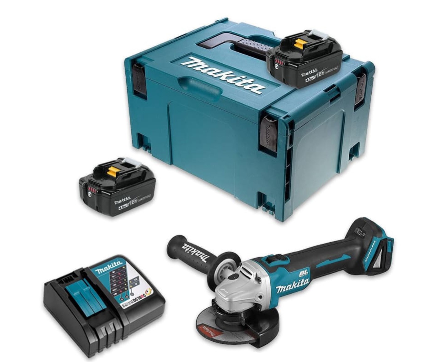 Meuleuse Makita 125 mm 18V sans balai à haute efficacité pour découpe intensive