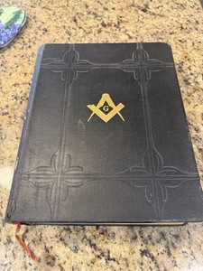 A.J. Holman Company Masonic Self-Pronouncing Holy Bible 1931 Signed Edition