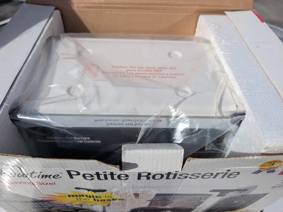 全新/开箱 Ronco Showtime Petite Rotisserie 炊具 ST2000WHGEN — 第 2/3 张图片