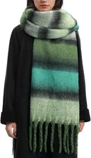 Passionbility Women's Winter Scarfs for Women, Mohair Vintage Scarf Large Chunky