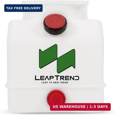 LEAPTREND 4 Quart Poly Power Unit Fluid Reservoir Tank for Hydraulic Systems, Co