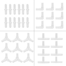 BornFeel Aquarium Airline Tubing Connectors I T L Y 40pcs Fish 2mm, Clear 