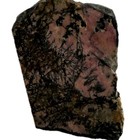 RHODONITE SLAB ~ 104 grams / rough agate jasper mineral rock pink cab black — photo 1