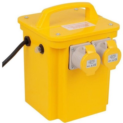 Wessex 110V Baustellen Powertool Elektrotransformator 3kVA 2 x 16A Steckdosen