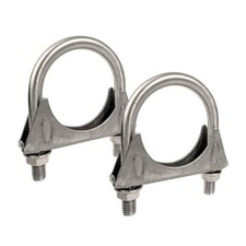 Universal Heavy Duty 2 Inch Exhaust U Bolt Clamp Stainless Steel Saddle 2"