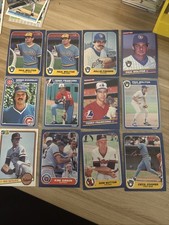 Paul Molitor Dennis Eckersley Sutcliffe Sutton   80’s Cards Donruss Fleer Leaf