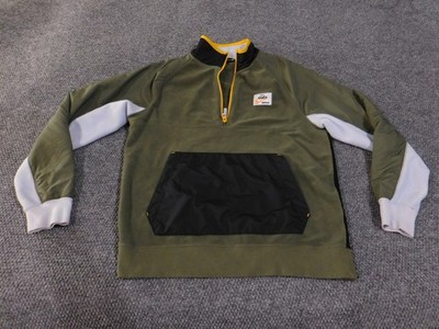 Nike Pullover Mens Medium Half Zip Fleece Sweatshirt DD8968-380 Athletic Outdoor