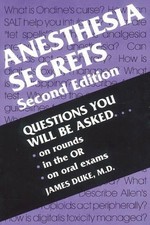 Anesthesia Secrets (The Secrets Series), Rosenberg, S.