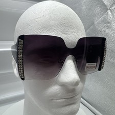 True Religion Sunglasses Womens Black Frame Rhinestone TR56957X-D1B NWT