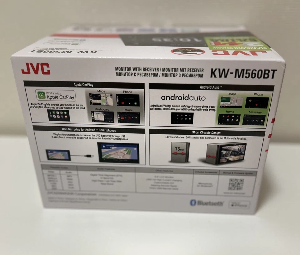 JVC KW-M560BT 2-DIN Autoradio CarPlay & Android Auto Bluetooth 6,8" Touchscreen - Bild 3 von 3