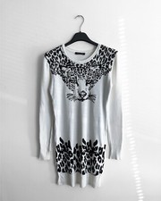 Roberto cavalli sweater dress vintage printed y2k