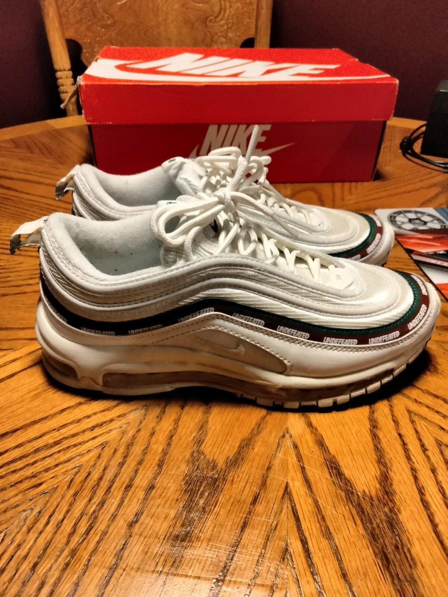 Size 7- Nike Air Max 97 Undefeated White & Green & Red 2020