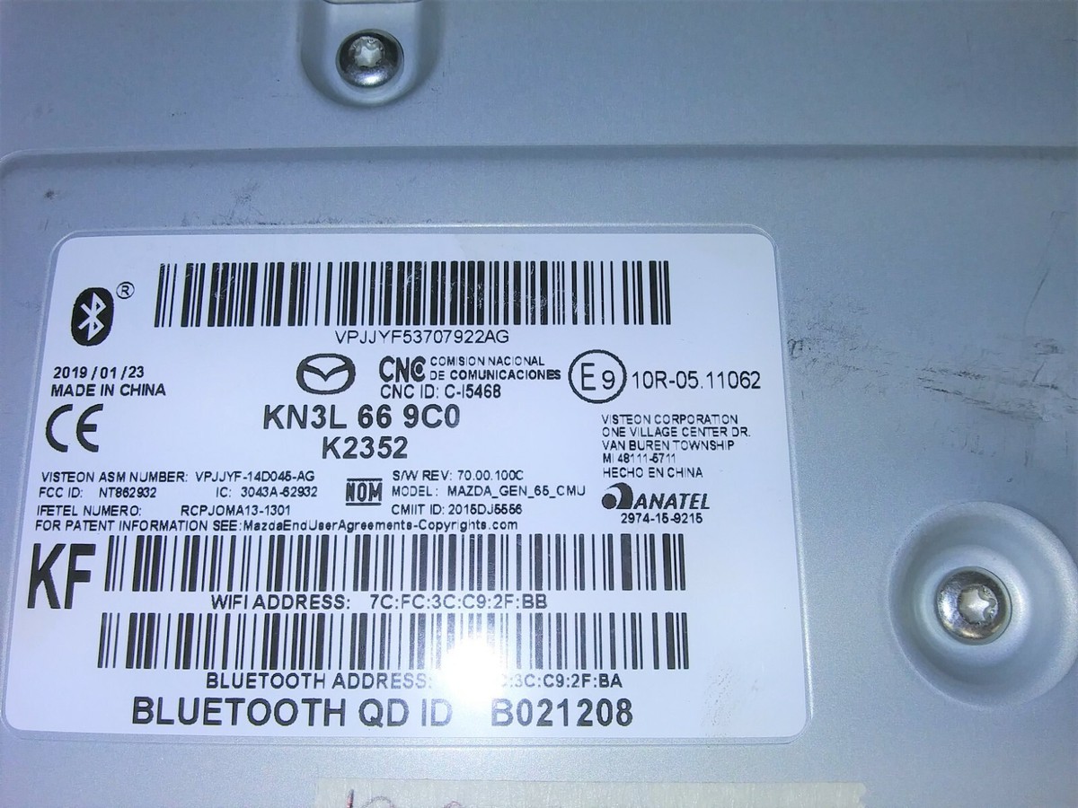 KN3L 66 9C0 Mazda CX5 CX-5 2019 Bluetooth Module Control | eBay