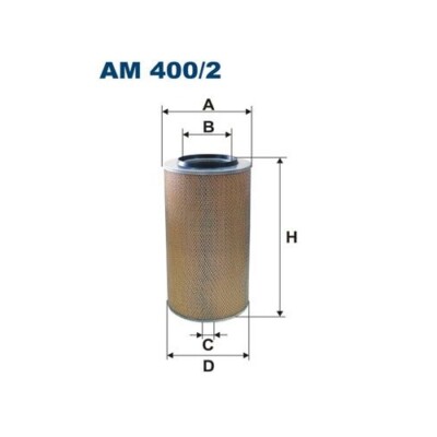 1x Luftfilter FILTRON AM 400/2 passend für KAMAZ
