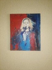Oil painting Portrait of Kurt Cobain