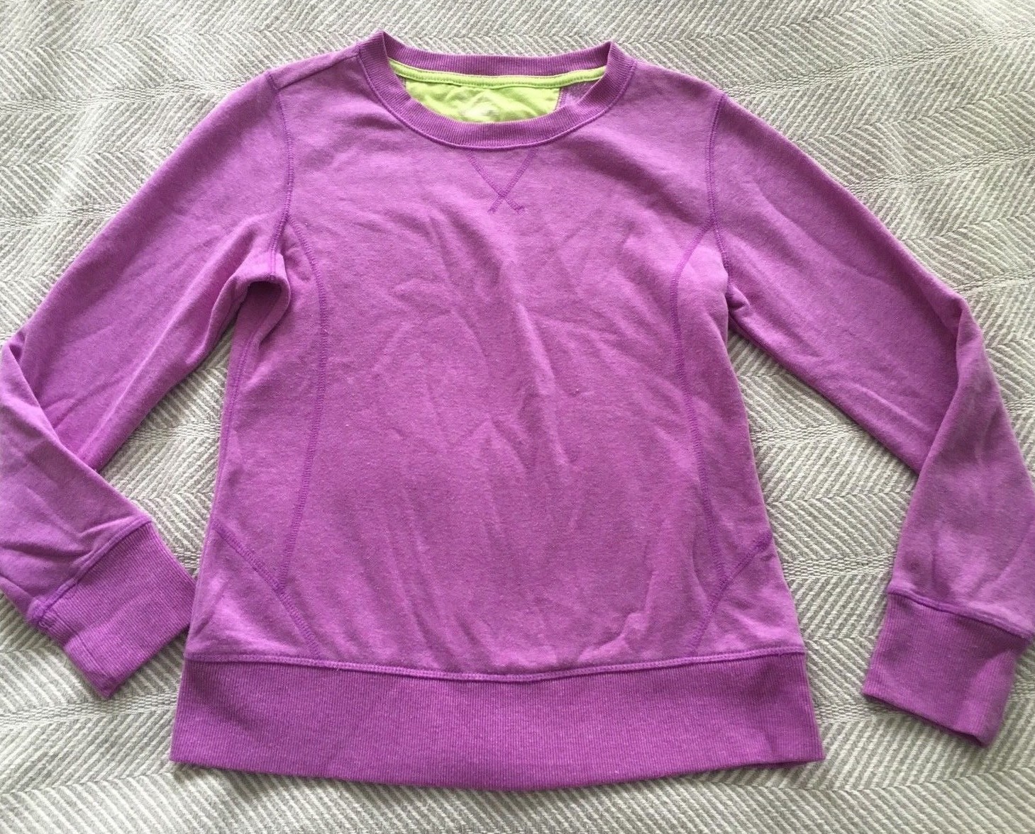 Light Purple Crewneck Sweatshirt Lime 