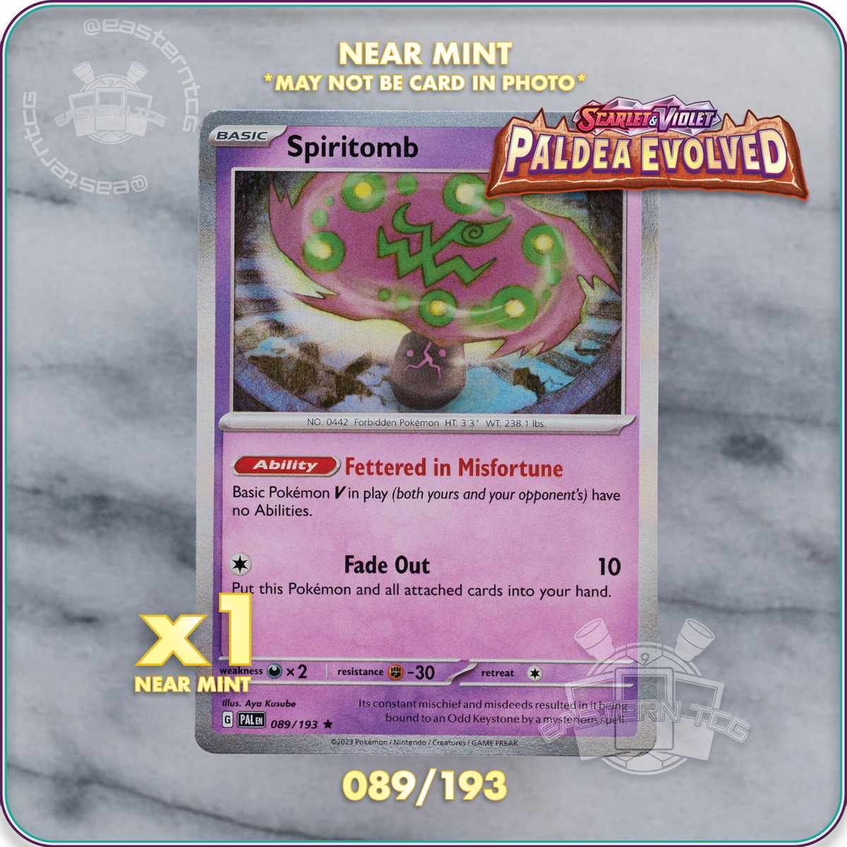 Spiritomb - Paldea Evolved Pokemon Card of the Day 