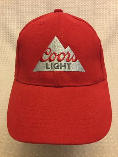 Coors Light Cap Hat Red With 