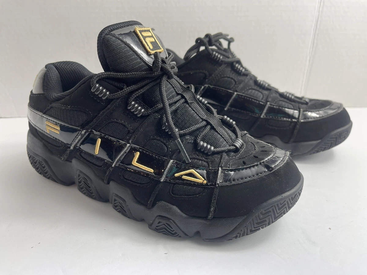 spild væk Udelade demonstration Fila Uproot Women&#039;s Size 9 Sneakers Black Gold Trainers Sports  Athletic Shoes | eBay