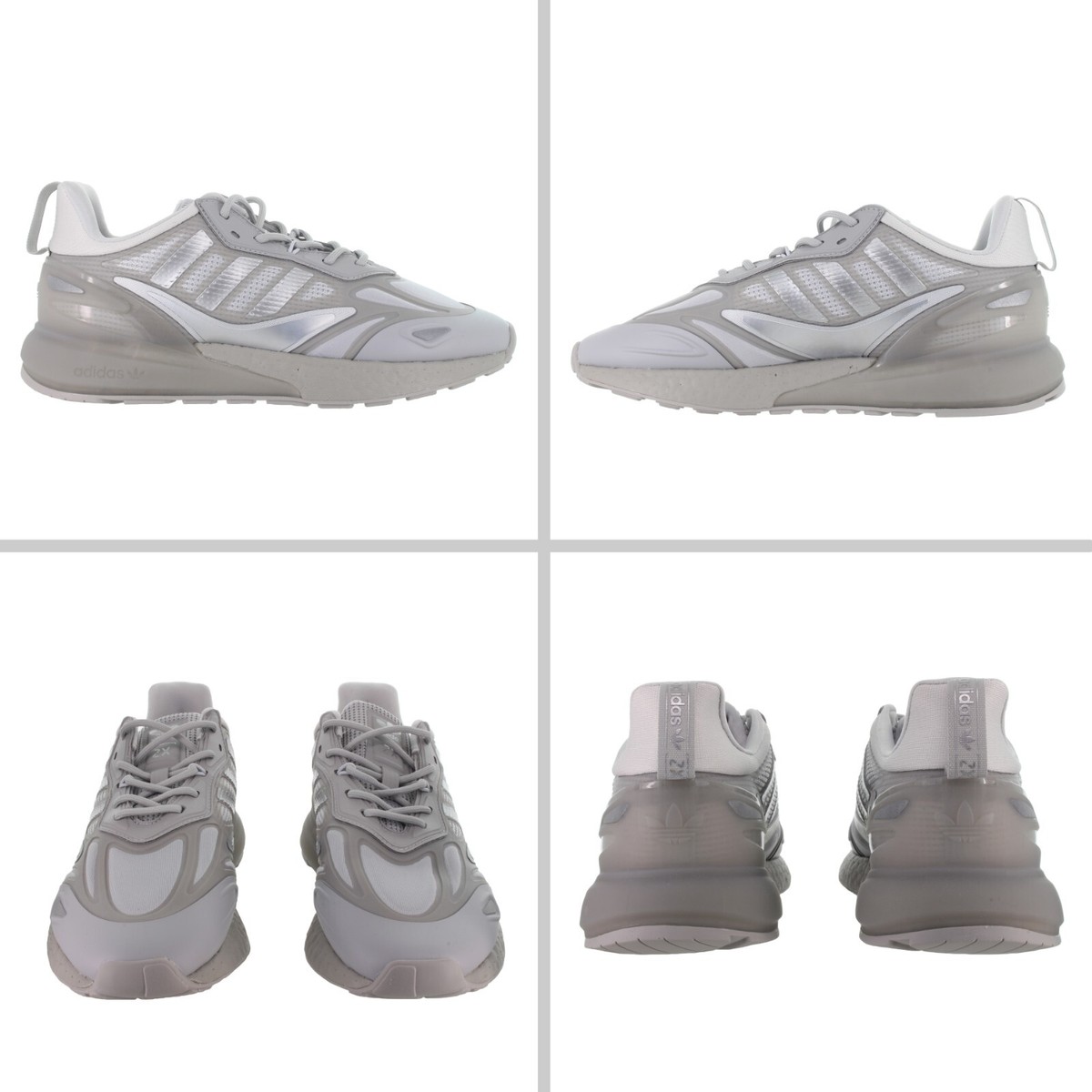 Size 8 - adidas ZX 2K Boost 2.0 Grey Matte Silver for sale online