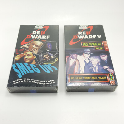 Vintage RED DWARF VHS Lot -  Smeg Ups & Back to Reality -NEW & SEALED -FREE SHIP