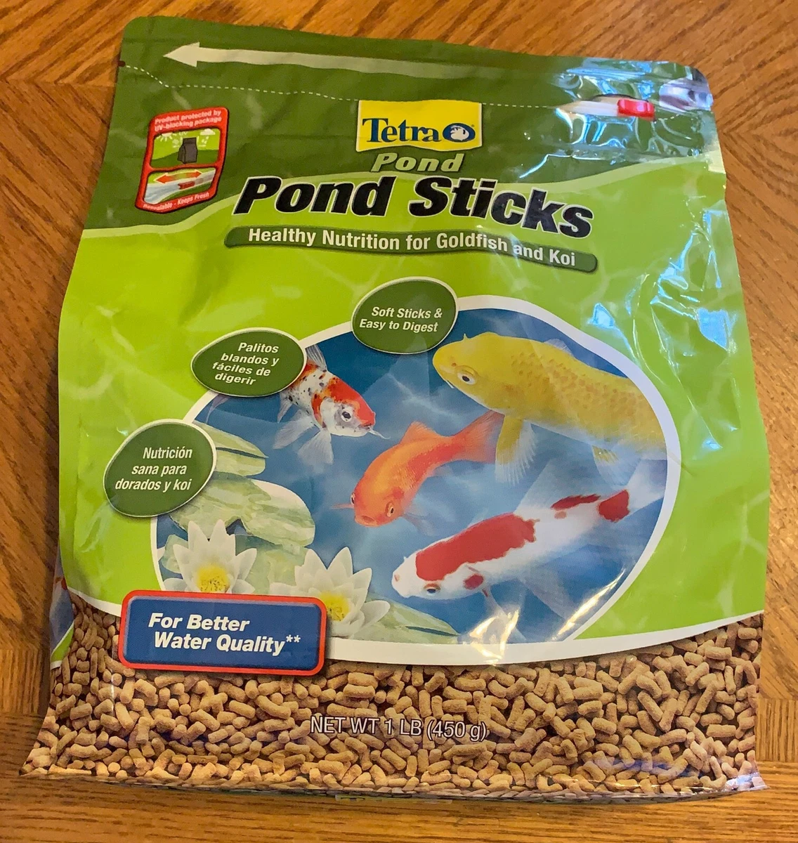 1 lb Bag Tetra Pond Sticks-Healthy Nutrition for Goldfish & Koi-Easy to  Digest