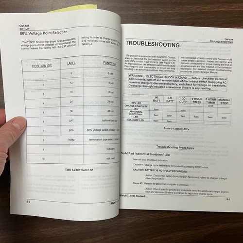 PRESTOLITE Hobart 250C II CONTROL OWNERS MANUAL OPERATION TROUBLESHOOTING PARTS - Picture 3 of 4